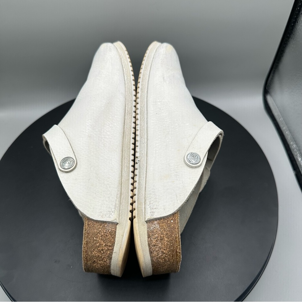 Birkenstock Alpro Philadelphia Super Grip White Leather Clogs Women 8 - Picture 8 of 11